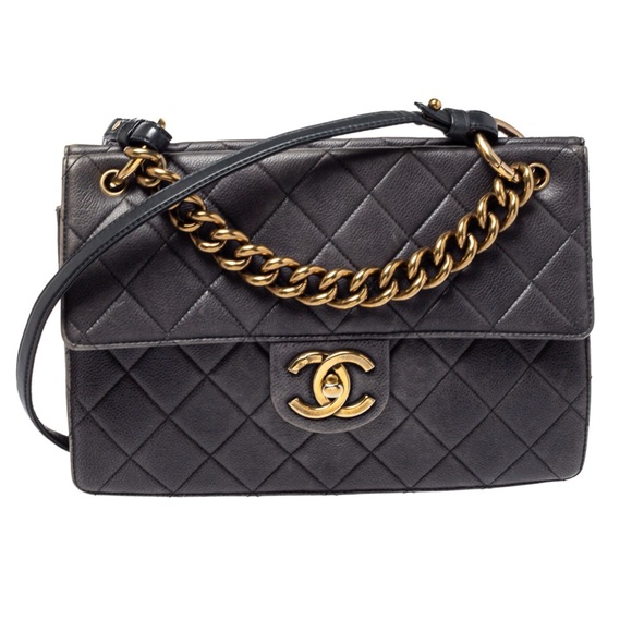 CHANEL Handbags - CHANEL Retro Classic Quilted Leather with Gold Chain Accent and Crossbody Strap